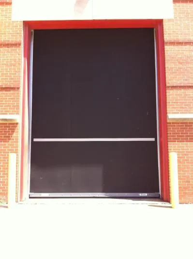 New security door system outside building