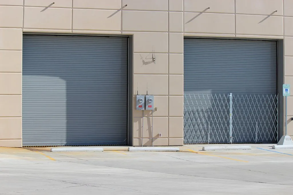 New security door system outside building