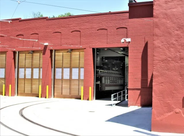 New multiple garage door system in warehouse