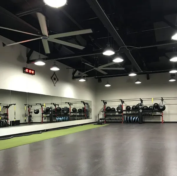 New fan system inside gym